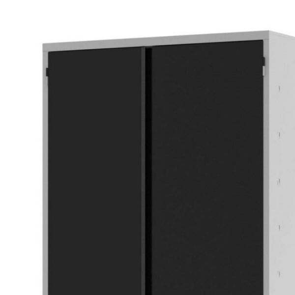 armário de aço escritório organizador multiuso fechadura resistente montável perfeito ambiente lindo preto