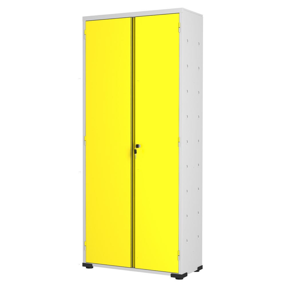 armário de aço escritório organizador multiuso fechadura resistente montável perfeito ambiente lindo amarelo