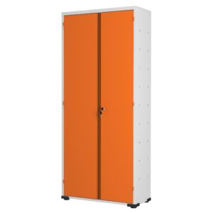 armário de aço escritório organizador multiuso fechadura resistente montável perfeito ambiente lindo laranja