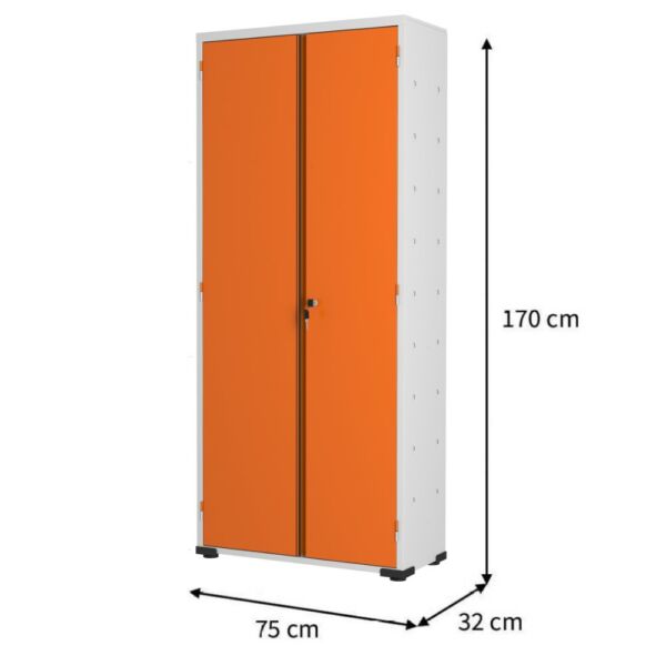 armário de aço escritório organizador multiuso fechadura resistente montável perfeito ambiente lindo laranja