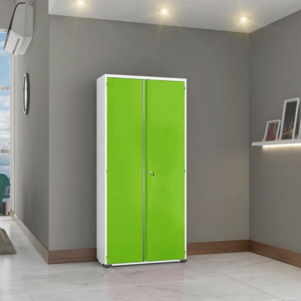 armário de aço escritório organizador multiuso fechadura resistente montável perfeito ambiente lindo verde
