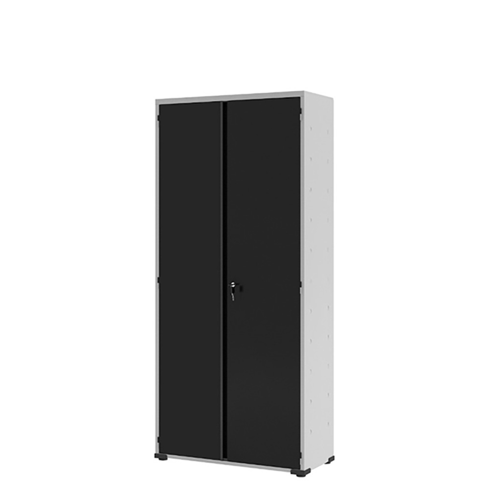 armário de aço escritório organizador multiuso fechadura resistente montável perfeito ambiente lindo 150 altura 3 prateleiras preto