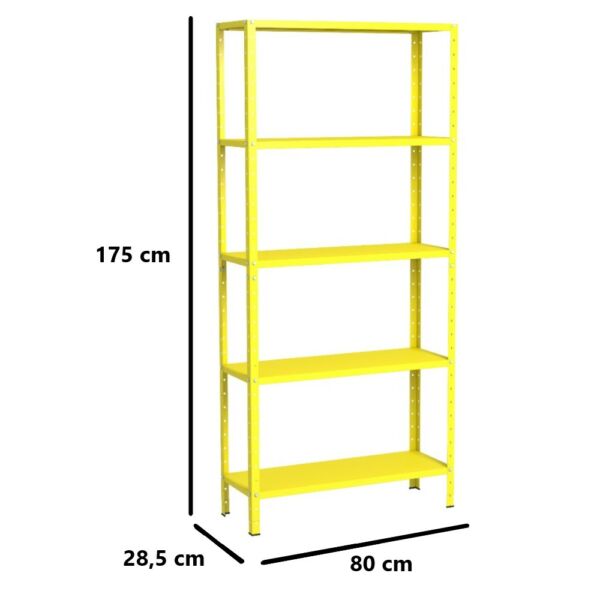 Estante de Aço Multiuso Livros Decorações Ferramentas 05 Prateleiras