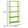 Estante de Aço Multiuso Livros Decorações Ferramentas 05 Prateleiras