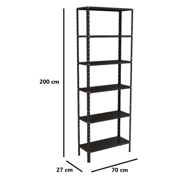 Estante de Aço Multiuso Livros Decorações Ferramentas 06 Prateleiras 2 metros