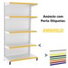 gondola parede lateral prateleira expositor produtos inicio continuacao porta etiqueta forte resistente organizadora estoque